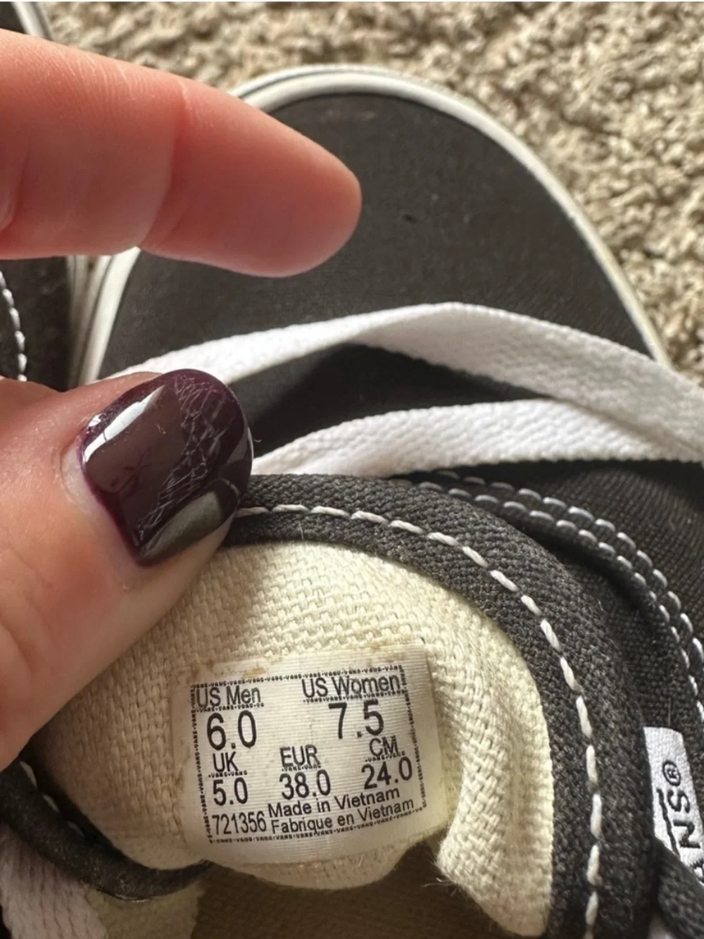 Vans Black Canvas Platform Lace-Up Sneakers with White Sole